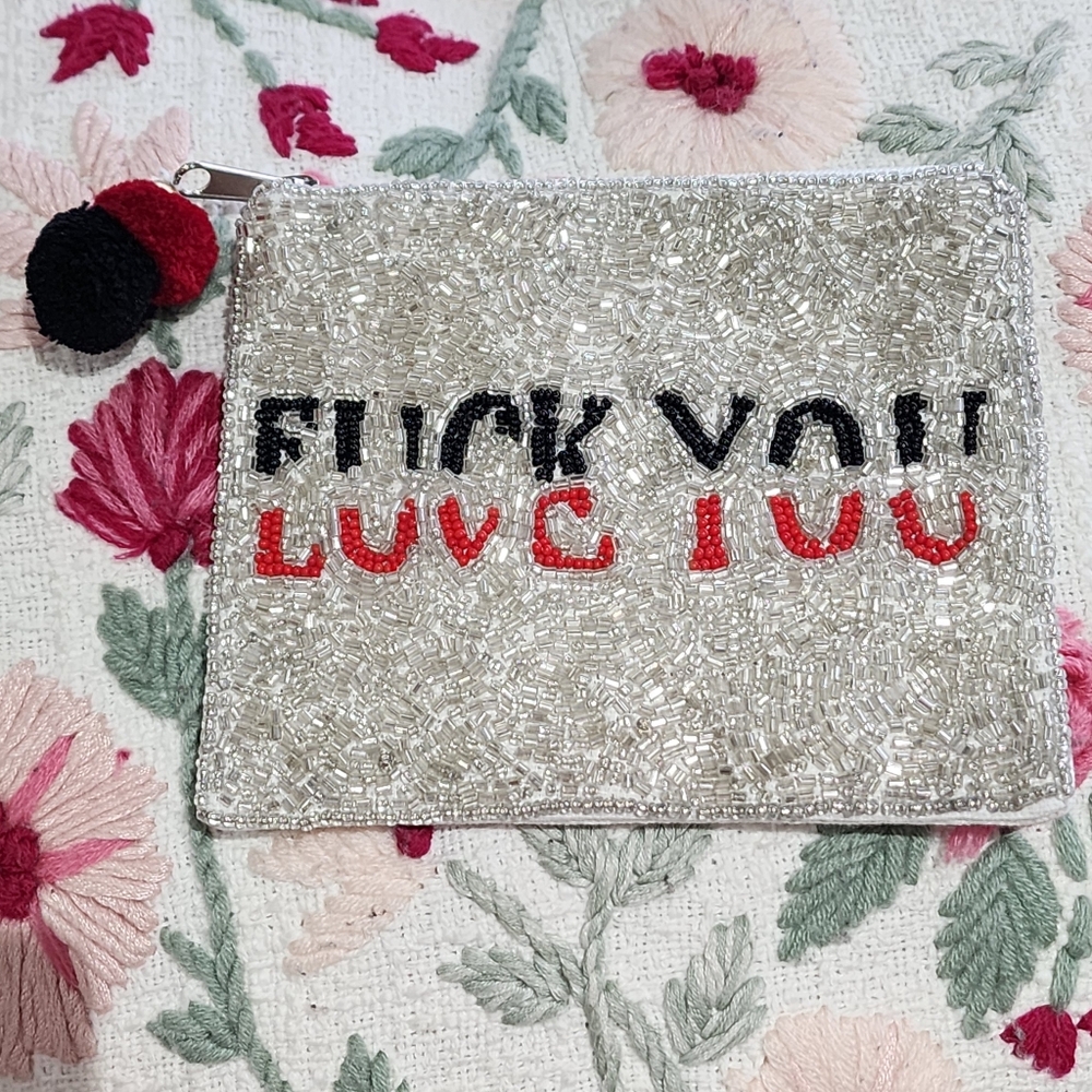 F U Love You Sparkly Bag